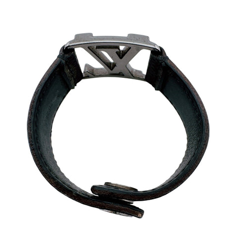 Monogram Bracelet Leather Brown