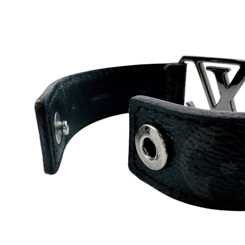 Monogram Bracelet Leather Brown