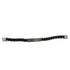 Curved Chain Bracelet Leather Silver