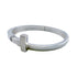 Square Wrap Bracelet Sterling Silver with 9 Diamonds