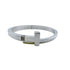 Square Wrap Bracelet Sterling Silver with 9 Diamonds