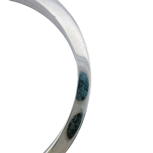 Square Wrap Bracelet Sterling Silver with 9 Diamonds