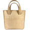 Chocolate Bar CC Tote Quilted Patent Small