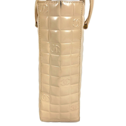 Chocolate Bar CC Tote Quilted Patent Small