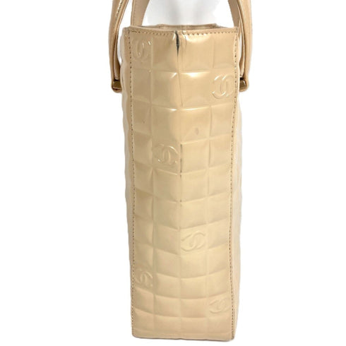 Chocolate Bar CC Tote Quilted Patent Small