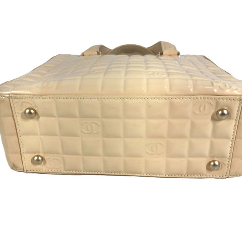 Chocolate Bar CC Tote Quilted Patent Small