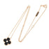 Vintage Alhambra Pendant Necklace 18K Rose Gold and Onyx