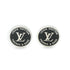 Cufflinks Metal Black and Silver Bracelet