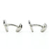 Cufflinks Metal Black and Silver Bracelet