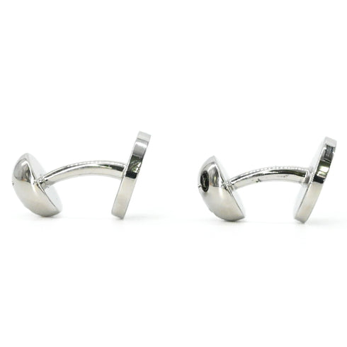 Cufflinks Metal Black and Silver Bracelet