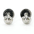 Cufflinks Metal Black and Silver Bracelet