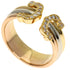 Vendome Louis Cartier Band Ring 18K Tricolor Gold