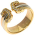 Vendome Louis Cartier Band Ring 18K Tricolor Gold