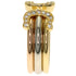 Vendome Louis Cartier Band Ring 18K Tricolor Gold