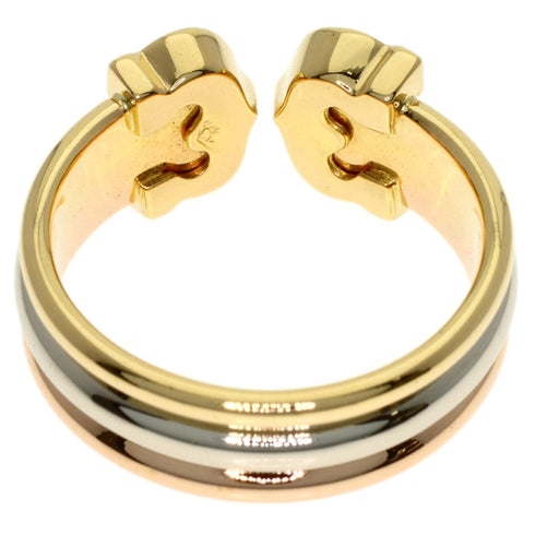 Vendome Louis Cartier Band Ring 18K Tricolor Gold