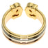 Vendome Louis Cartier Band Ring 18K Tricolor Gold