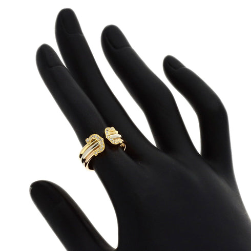 Vendome Louis Cartier Band Ring 18K Tricolor Gold