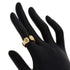 Vendome Louis Cartier Band Ring 18K Tricolor Gold