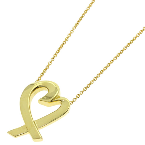 Loving Heart Pendant Necklace 18K Yellow Gold