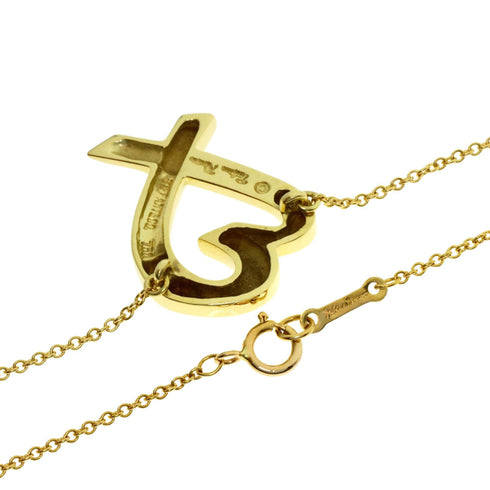Loving Heart Pendant Necklace 18K Yellow Gold