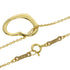 Open Heart Pendant Necklace 18K Yellow Gold
