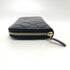 Zip Around Wallet Quilted Caviar Long
