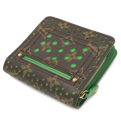Compact Zip Wallet Perforated Monogram Canvas
