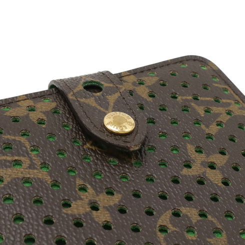 Compact Zip Wallet Perforated Monogram Canvas