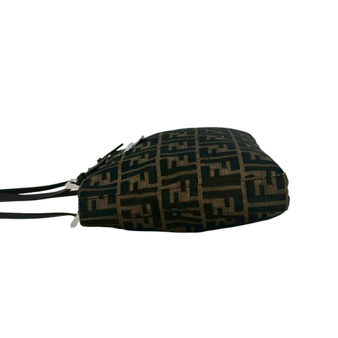 Vintage Shoulder Bag Zucca Canvas Medium
