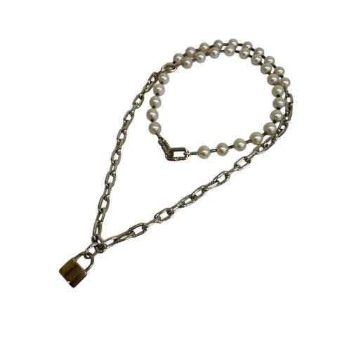 Pendant Necklace Sterling Silver With Pearl
