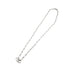Double Lock Choker Necklace Sterling Silver