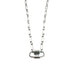 Double Lock Choker Necklace Sterling Silver