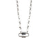 Double Lock Choker Necklace Sterling Silver