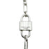 Double Lock Choker Necklace Sterling Silver