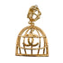 CC Logo Clip-On Single Earring Metal Gold-Tone Metal