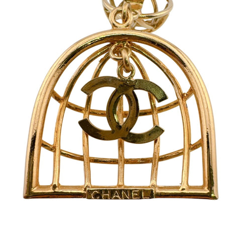 CC Logo Clip-On Single Earring Metal Gold-Tone Metal