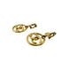 CC Logo Clip-On Earrings Metal Gold-Tone Metal