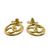CC Logo Clip-On Earrings Metal Gold-Tone Metal