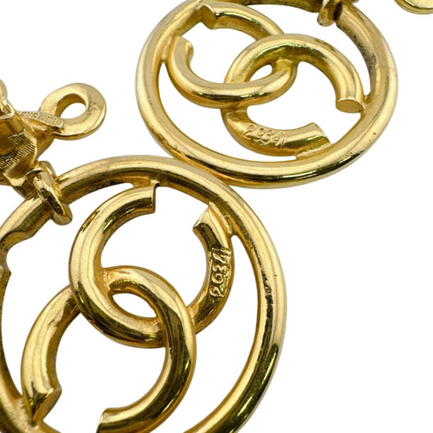 CC Logo Clip-On Earrings Metal Gold-Tone Metal