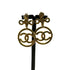 CC Logo Clip-On Earrings Metal Gold-Tone Metal