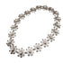 Vintage Daisy Flower Pendant Necklace Sterling Silver