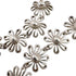 Vintage Daisy Flower Pendant Necklace Sterling Silver