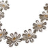 Vintage Daisy Flower Pendant Necklace Sterling Silver