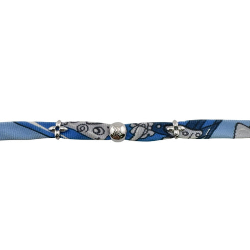 Bee Mindful Charm Bracelet Metal Blue