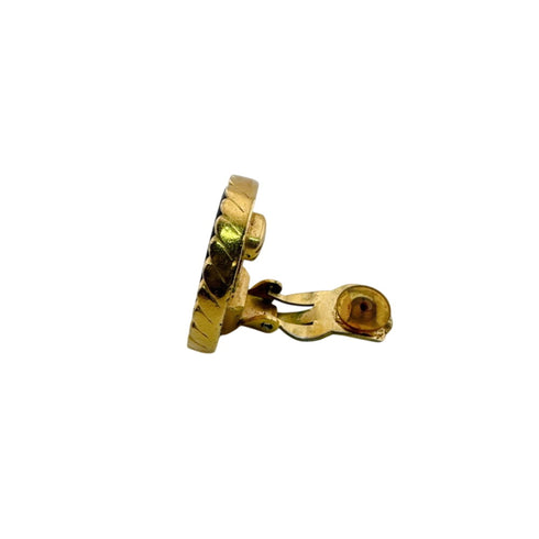 CC Logo Clip-On Single Earring Metal Gold-Tone Metal