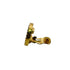 CC Logo Clip-On Single Earring Metal Gold-Tone Metal