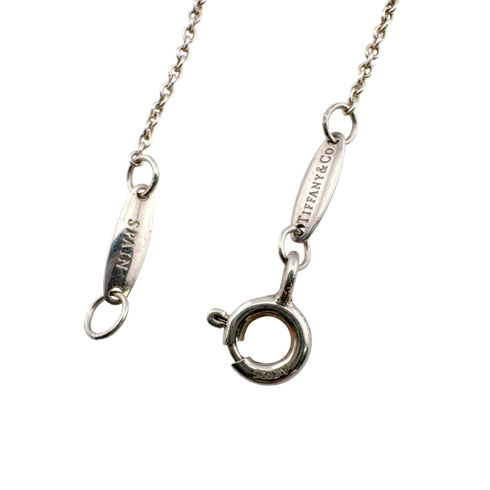 Elsa Peretti Diamonds By The Yard Pendant Necklace Sterling Silver and Diamond