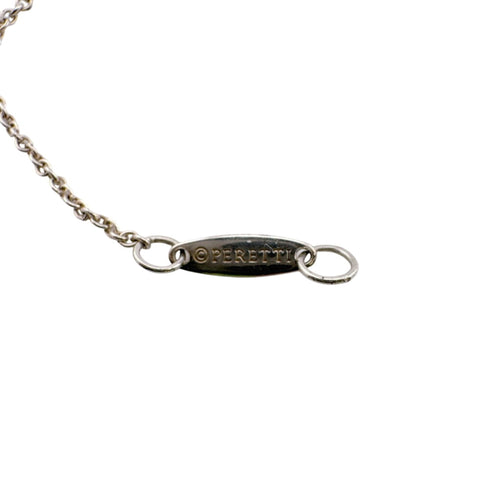 Elsa Peretti Diamonds By The Yard Pendant Necklace Sterling Silver and Diamond