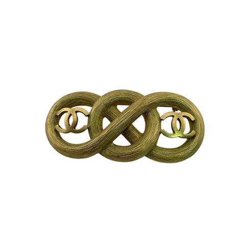 CC Logo Brooch Metal
