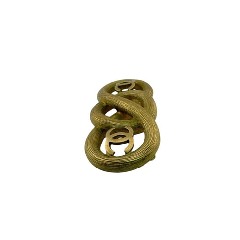CC Logo Brooch Metal